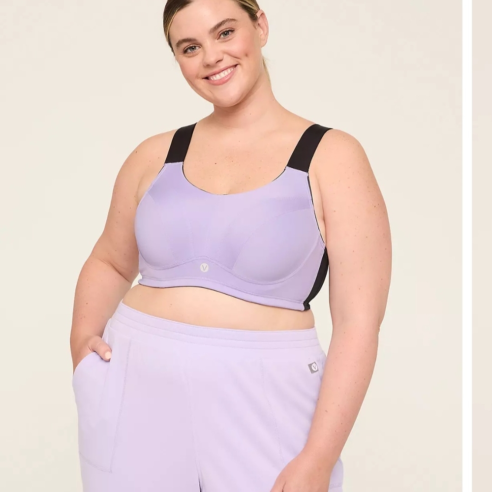 NWT LIVI Max Support Underwire Sports Bra 42DD | Violet Tulip